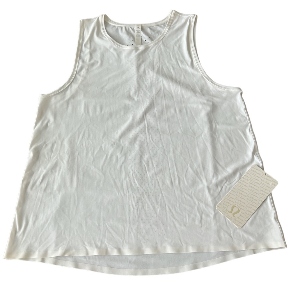 Lululemon Run On Tank, NWT, Size-10, Color-White, Lululemon Tank